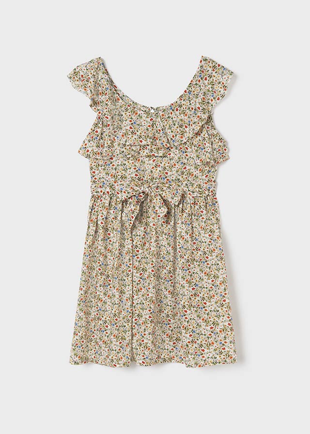 Floral dress for teen girl - Seaweed - Be Chic