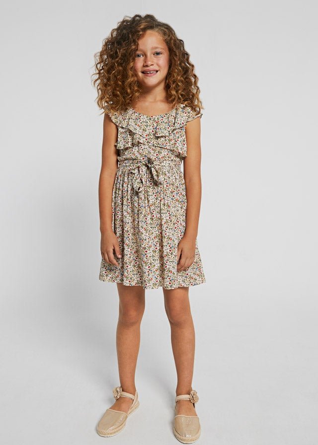 Floral dress for teen girl - Seaweed - Be Chic