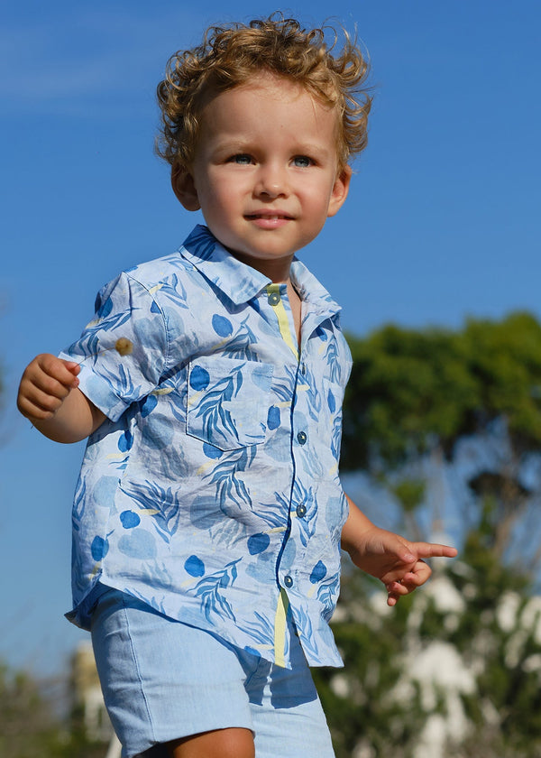 Funky Shirt for Boy - Turquoise - Be Chic