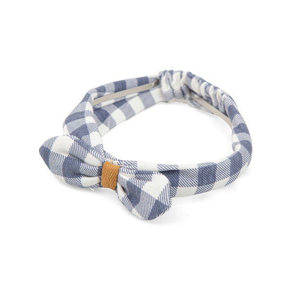Girl C.L.Cuadro Hair Band - Navy Blue - Be Chic