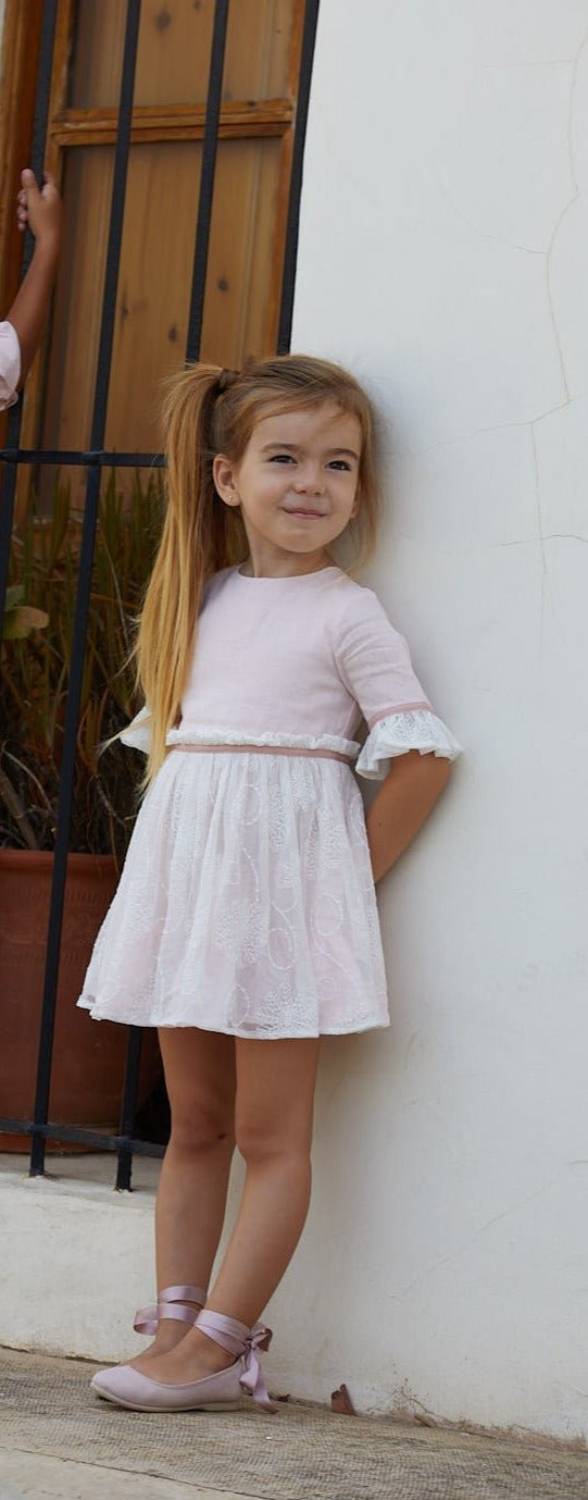 Girl Flor Del Desierto Dress - Petal - Be Chic