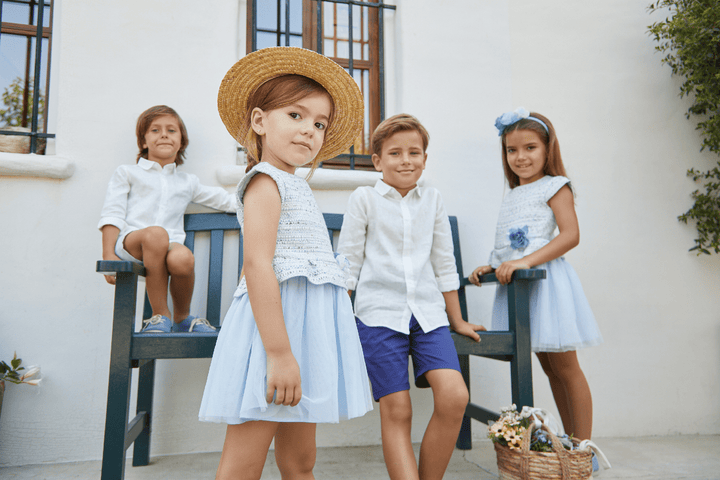 Girl Tiffany Dress - Ceramic - Be Chic