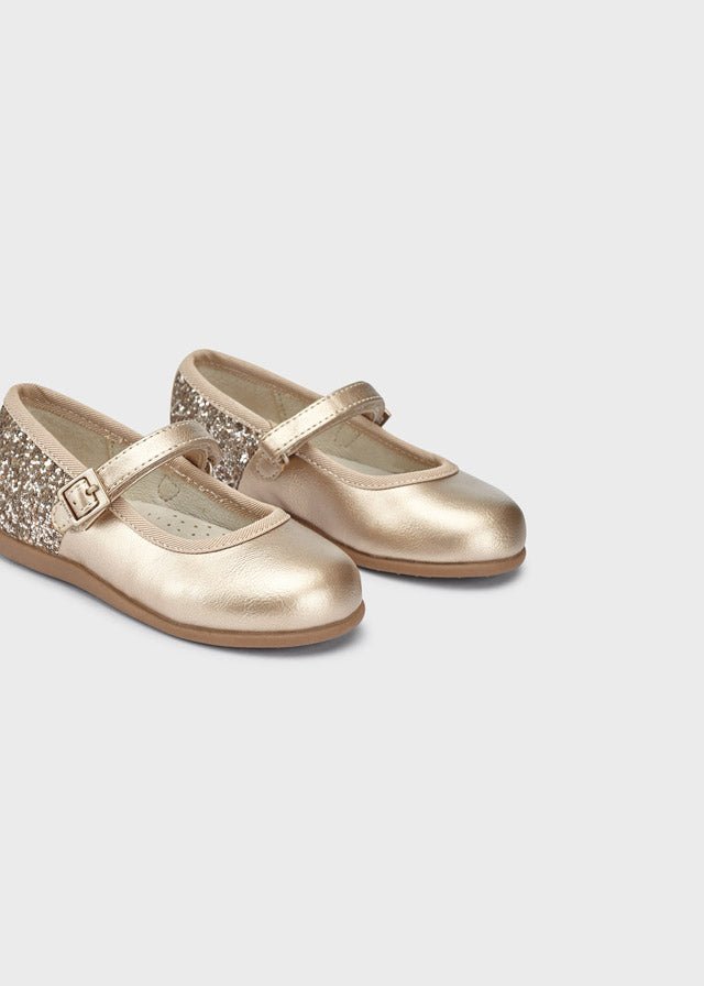 Glitter mary jane for baby girl - Gold - Be Chic