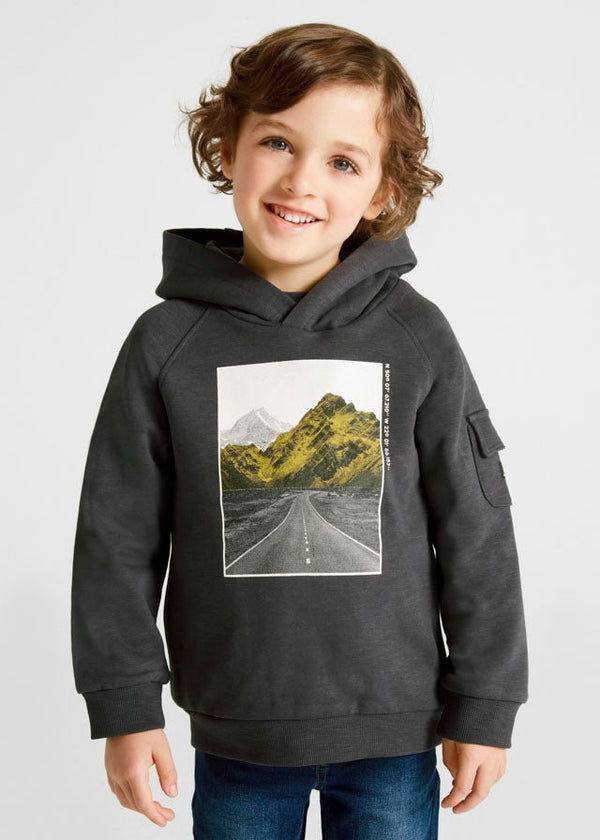 Hoodie for boy - Carbon - Be Chic
