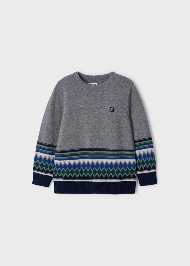 Jacquard jumper for boy - Rock - Be Chic