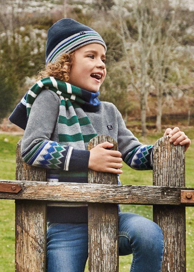 Jacquard jumper for boy - Rock - Be Chic