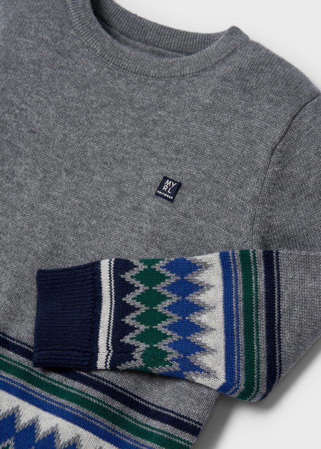 Jacquard jumper for boy - Rock - Be Chic