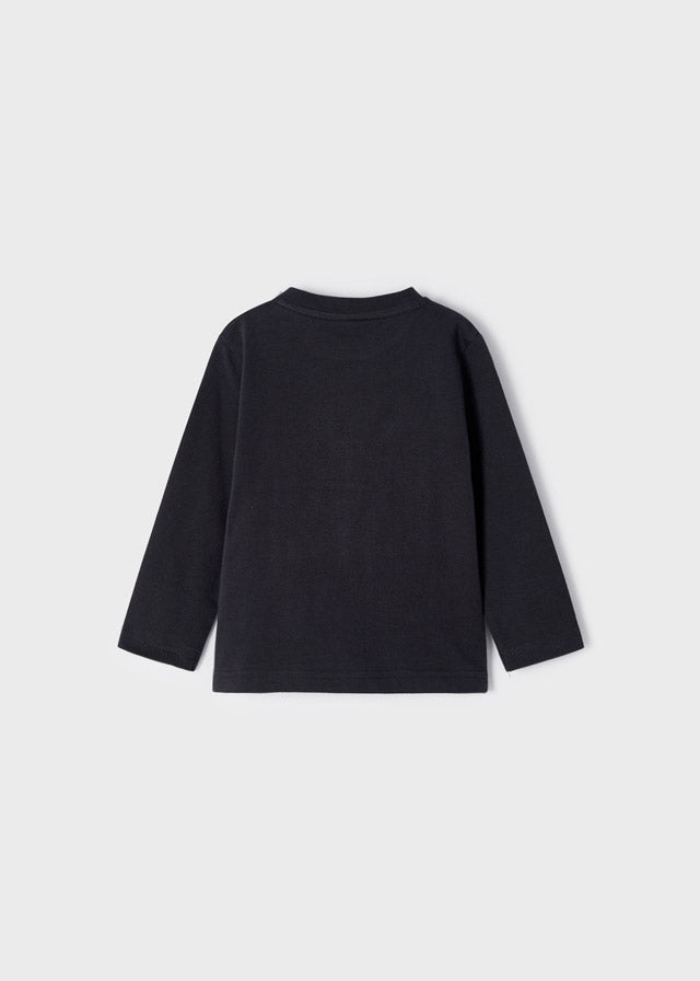 L/s shirt for baby boy - Carbon - Be Chic