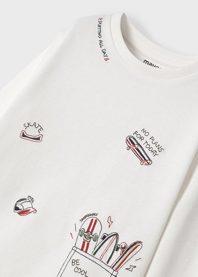 L/s shirt for boy - Cream - Be Chic