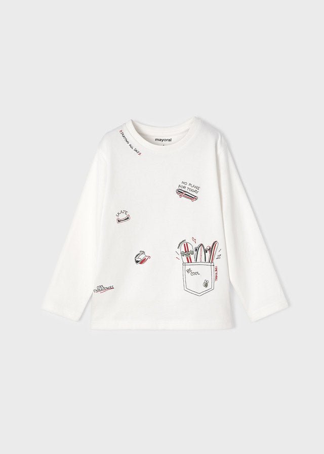 L/s shirt for boy - Cream - Be Chic