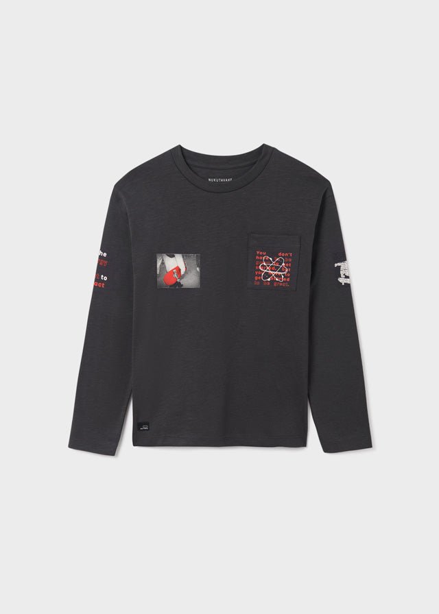 L/s shirt for teen boy - Carbon - Be Chic