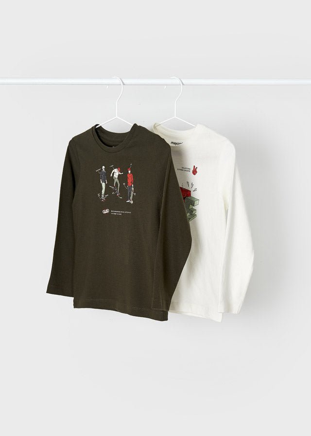 L/s t-shirt set for boy - Forest - Be Chic