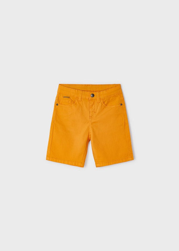 Mayoral Basic 5 pockets twill shorts for boy - Mango - Be Chic