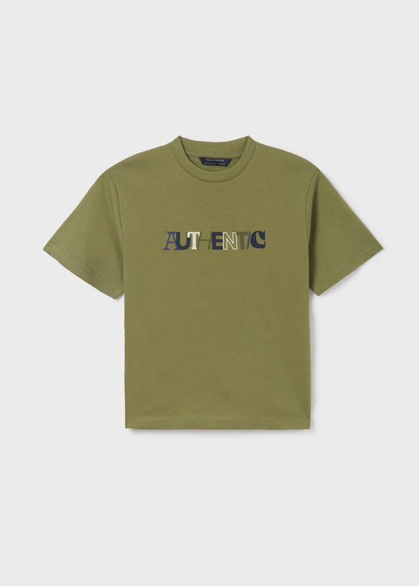 Mayoral Basic s/s t-shirt for teen boy - Leaf - Be Chic