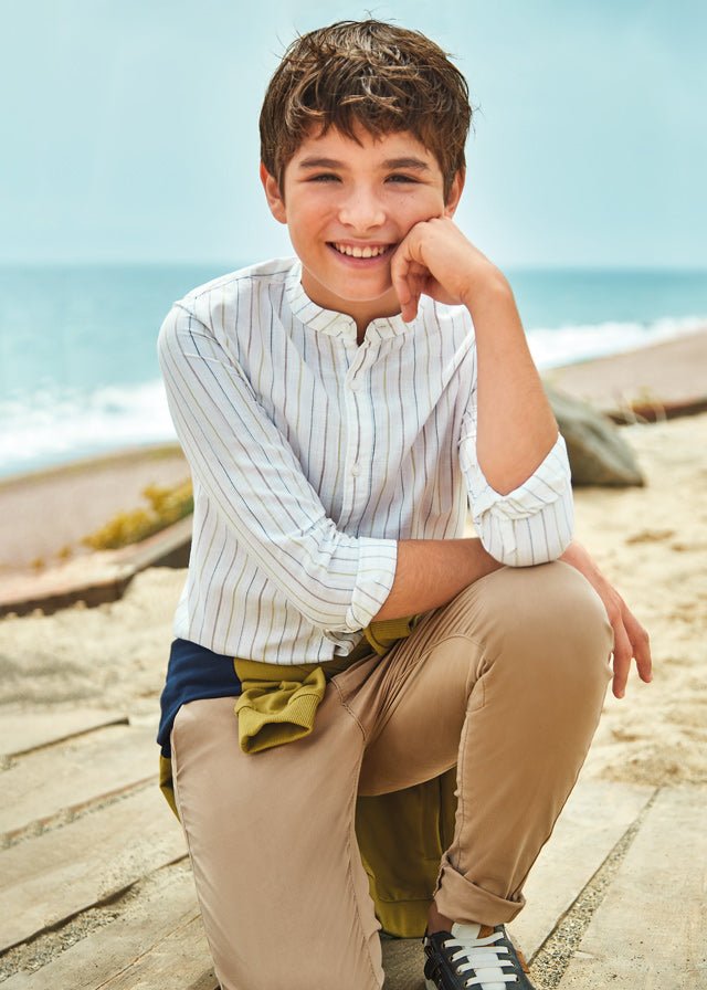 Mayoral Basic trousers for teen boy - Cinammon - Be Chic