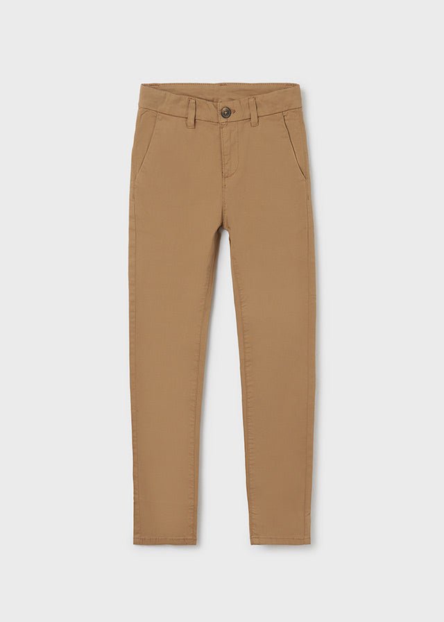 Mayoral Basic trousers for teen boy - Cinammon - Be Chic