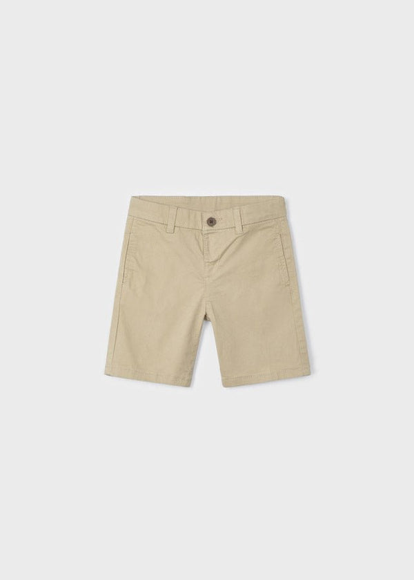 Mayoral Basic twill chino shorts for boy - Beige - Be Chic