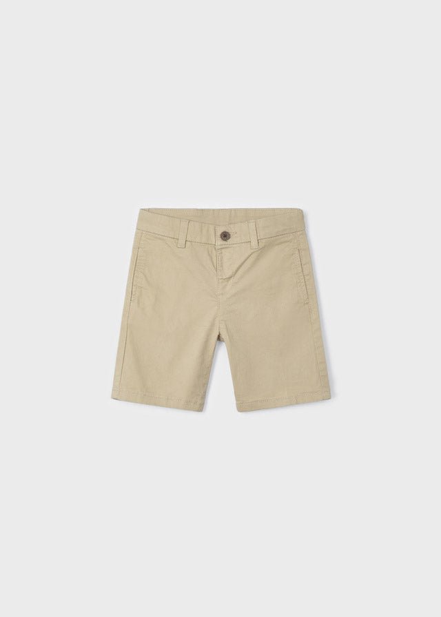 Mayoral Basic twill chino shorts for boy - Beige - Be Chic