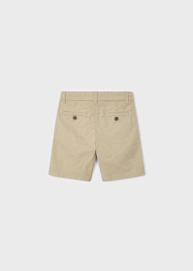 Mayoral Basic twill chino shorts for boy - Beige - Be Chic