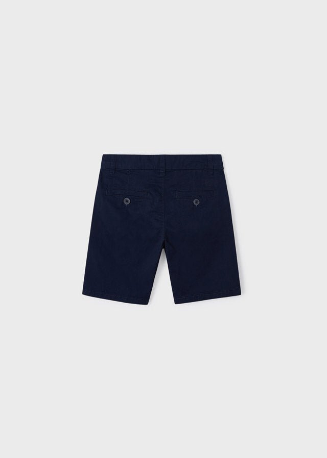 Mayoral Basic twill chino shorts for boy - Navy - Be Chic