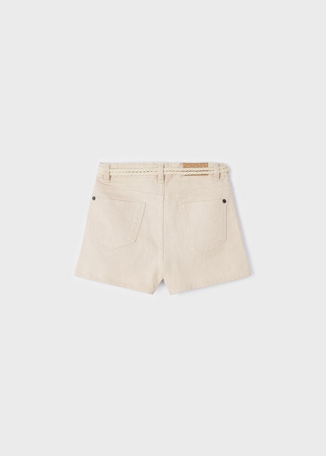 Mayoral Basic twill shorts for girl - Oat - Be Chic