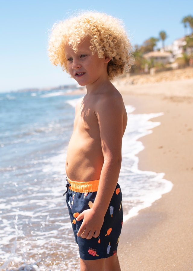 Mayoral Combined swim shorts for boy - Navy - Be Chic