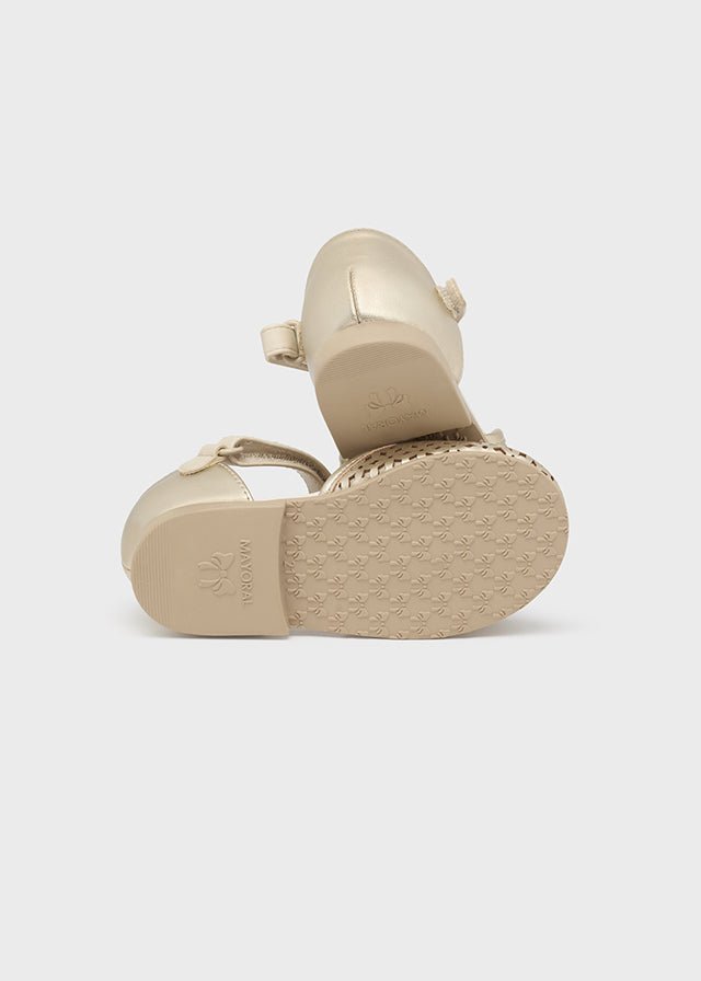 Mayoral D'orsay flats for baby girl - Gold - beige - Be Chic