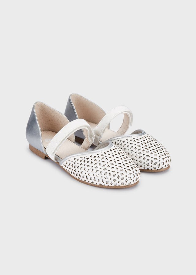 Mayoral D'orsay flats for girl - White - Silv - Be Chic