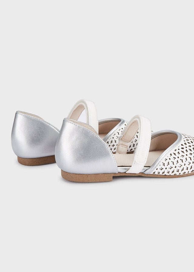 Mayoral D'orsay flats for girl - White - Silv - Be Chic