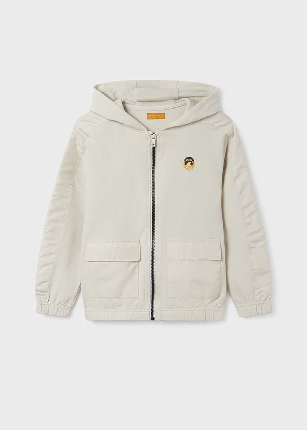 Mayoral Hoodie for teen boy - Cream - Be Chic
