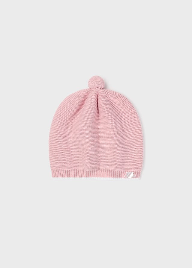 Mayoral Knit cap for newborn girl - Rosette - Be Chic