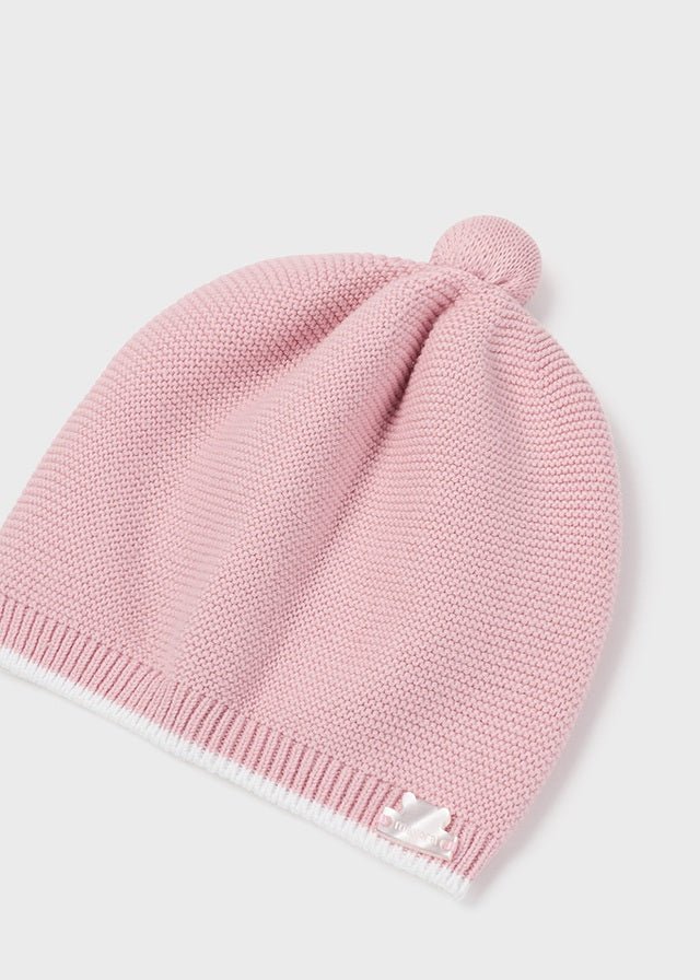 Mayoral Knit cap for newborn girl - Rosette - Be Chic