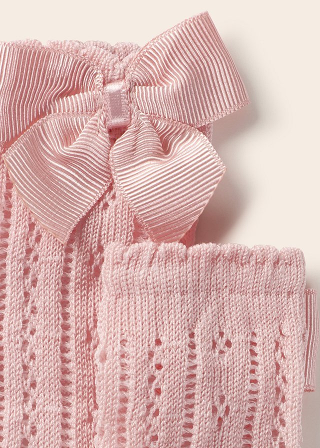 Mayoral Knit detail socks for baby girl - Rose - Be Chic