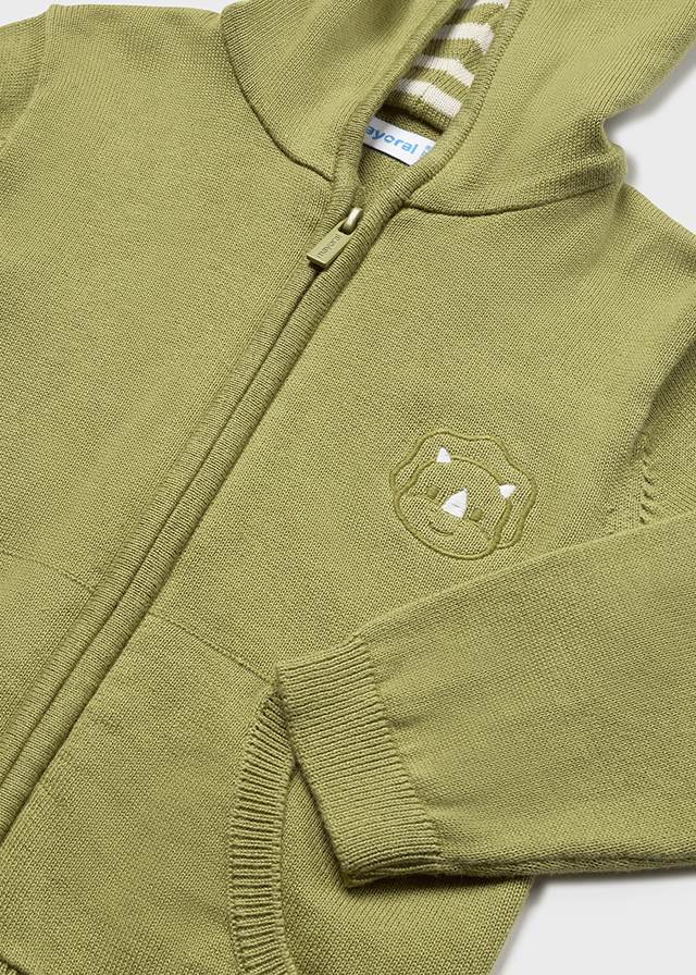 Mayoral Knitting pullover with hood for baby boy - Jungle - Be Chic