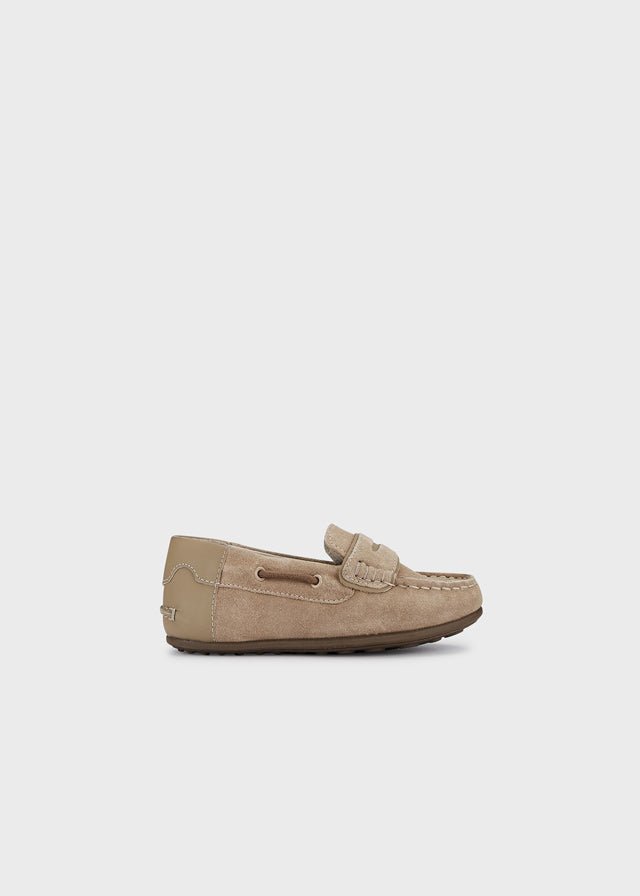 Mayoral Leather moccasins for baby boy - Sand - Be Chic
