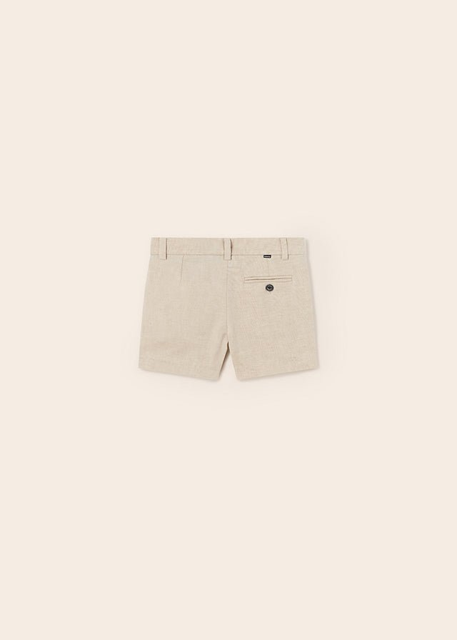 Mayoral Linen dressy shorts for baby boy - Beige - Be Chic