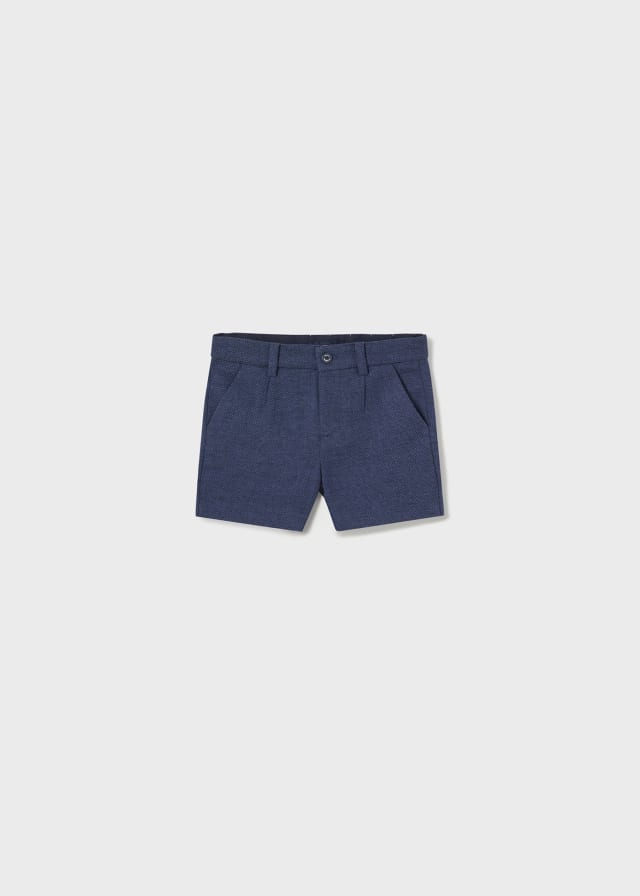 Mayoral Linen dressy shorts for baby boy - Navy - Be Chic
