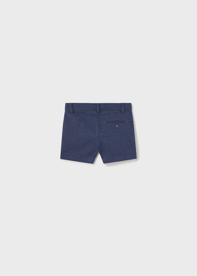 Mayoral Linen dressy shorts for baby boy - Navy - Be Chic