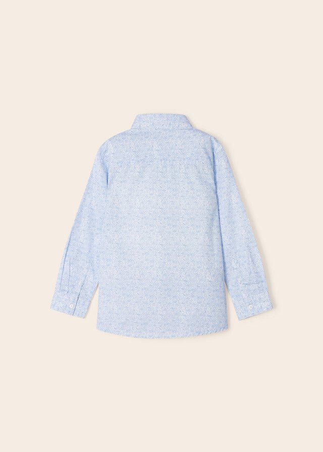 Mayoral L/s floral printed shirt for boy - Leaves - Be Chic