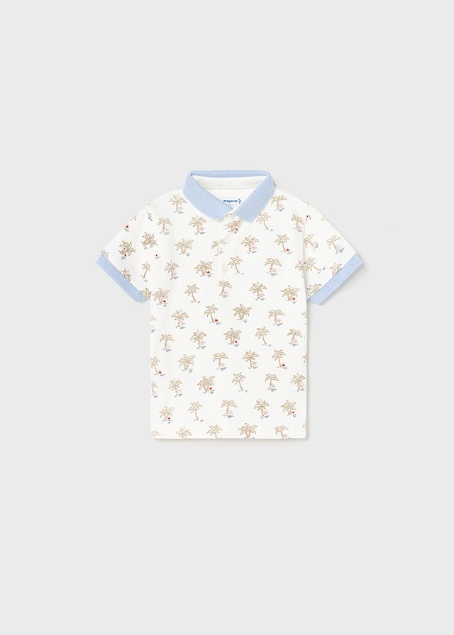 Mayoral Polo s/s large print for baby boy - Palms - Be Chic