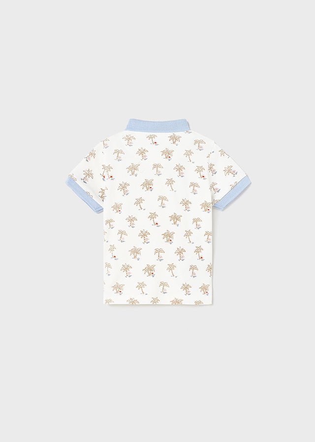 Mayoral Polo s/s large print for baby boy - Palms - Be Chic