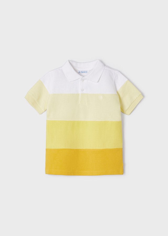 Mayoral S/s polo for boy - Pineapple - Be Chic
