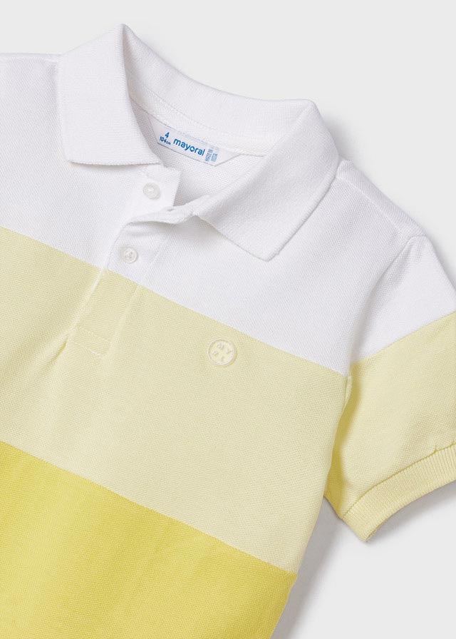 Mayoral S/s polo for boy - Pineapple - Be Chic
