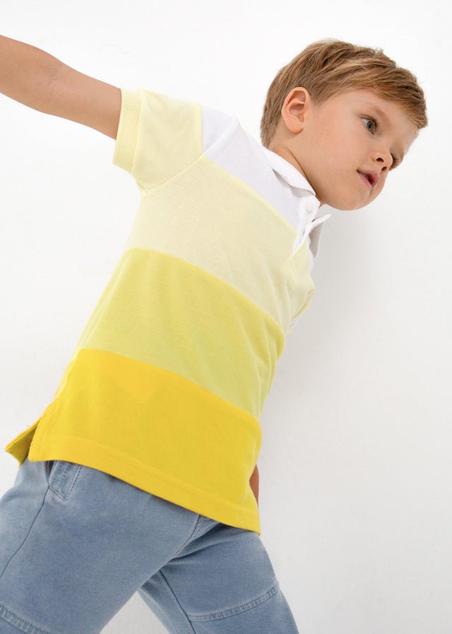 Mayoral S/s polo for boy - Pineapple - Be Chic