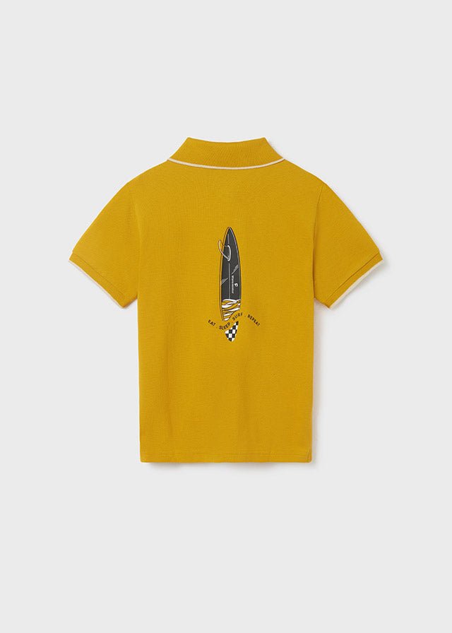 Mayoral S/s polo for teen boy - Curry - Be Chic