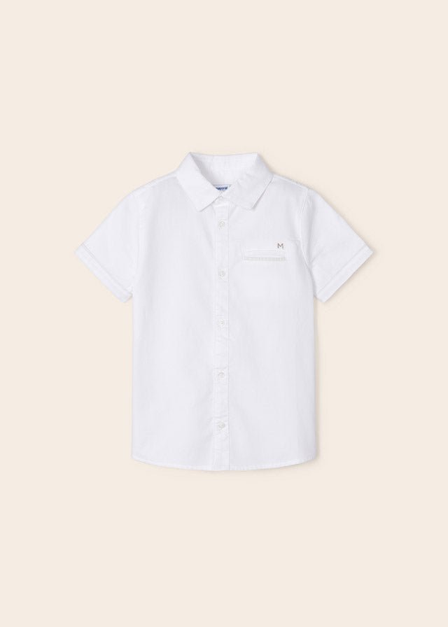 Mayoral S/s shirt for boy - White - Be Chic