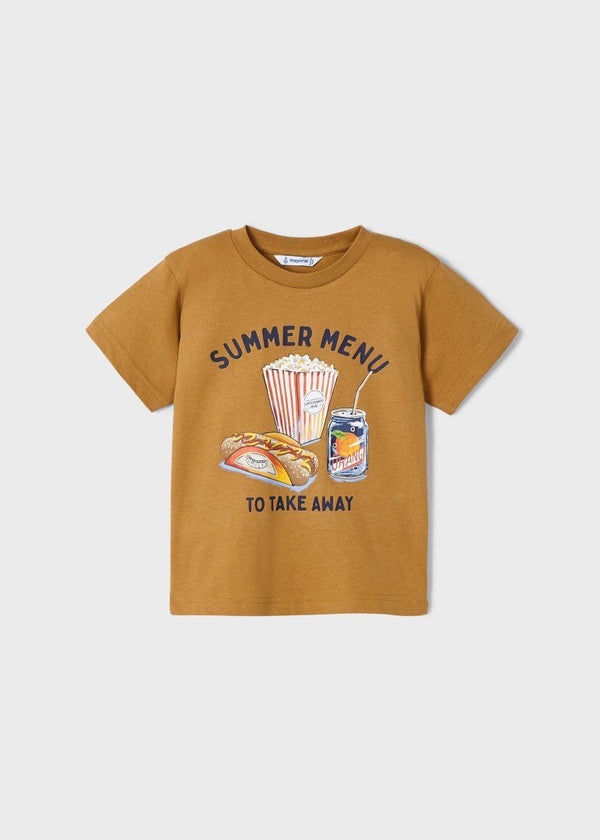 Mayoral S/s t-shirt for boy - Camel - Be Chic