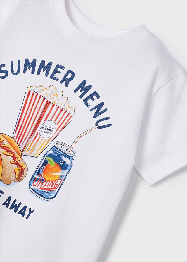 Mayoral S/s t-shirt for boy - White - Be Chic