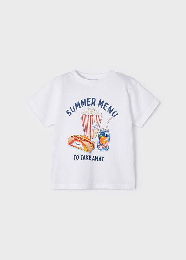 Mayoral S/s t-shirt for boy - White - Be Chic