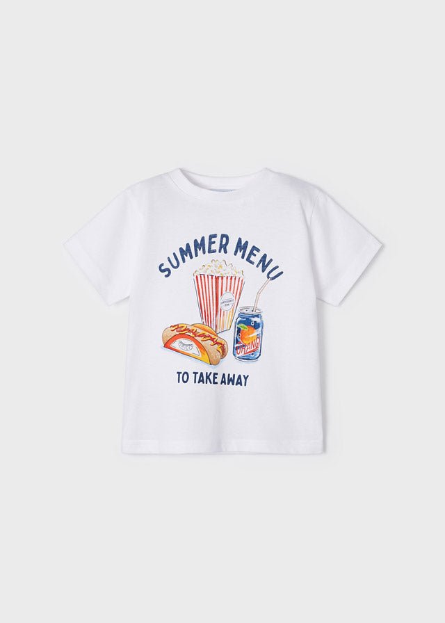 Mayoral S/s t-shirt for boy - White - Be Chic